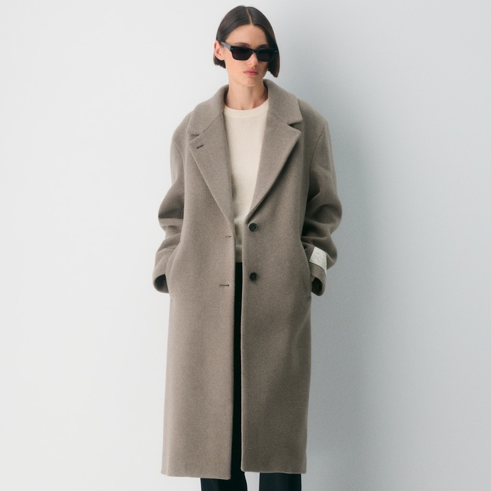 Aritzia The Only Coat Soft Wool Cashmere